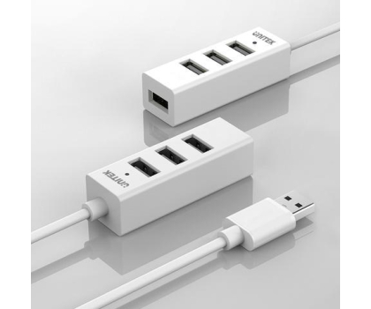 Hub USB Unitek HUB 4x USB 2.0 Biały
